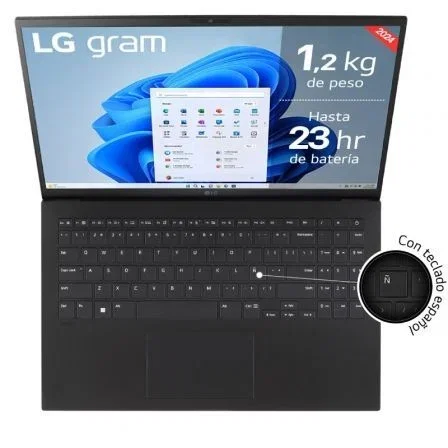 LG Gram 15Z90S-G.AA75B Intel Core Ultra 7, 16GB RAM, 512GB SSD, 15.6 pulgadas